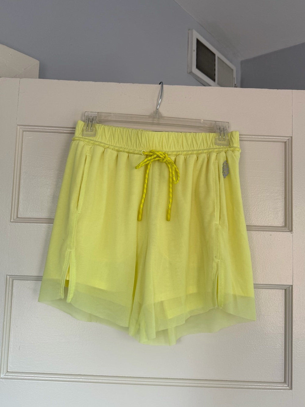 Free people movement mesh layered athletic shorts
